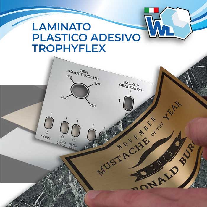 Laminato plastico adesivo 0.4mm - Trophyflex