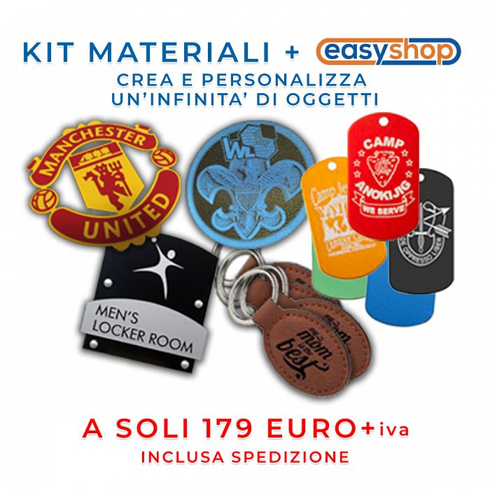 Kit di prova materiali laserabili + EasyShop