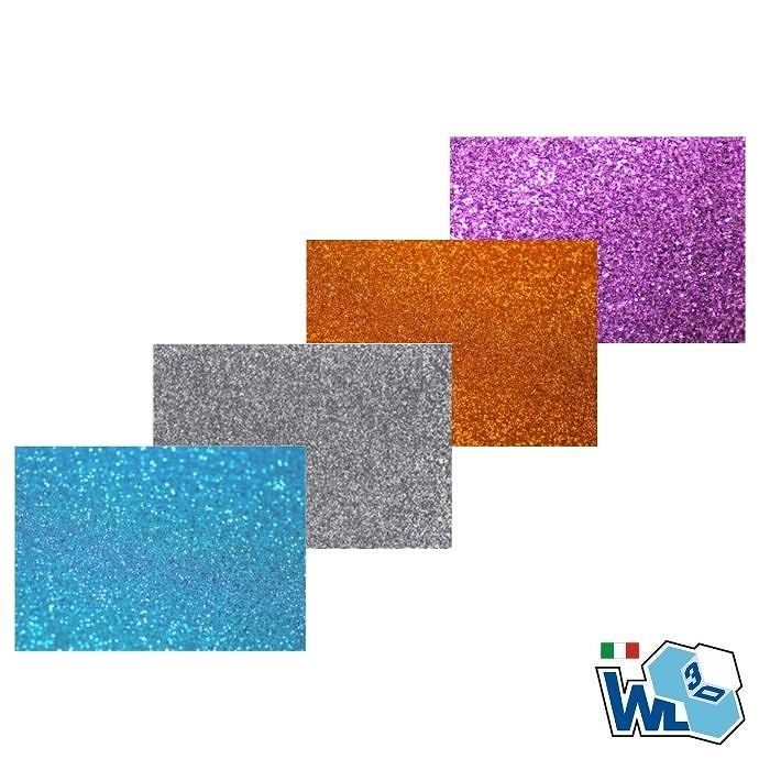Gomma Eva Crepla glitterata 400mm x 600mm