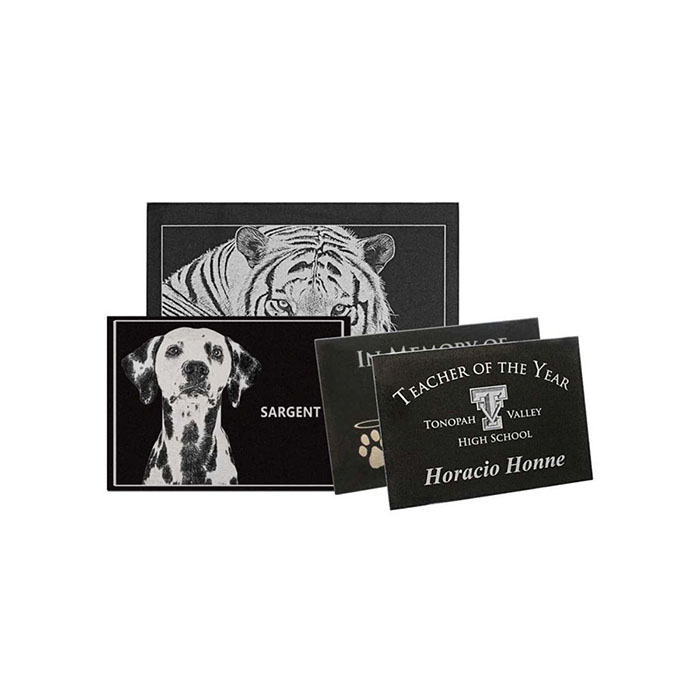 Piastrella granito nero per incisione laser - 21,5cm x 28cm